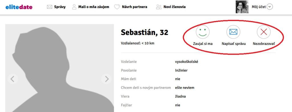 Čo znamenajú jednotlivé ikony / funkcie na profile?